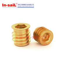 Lind7965 M6 Brass Self Tapping Insert de fil pour plastiques